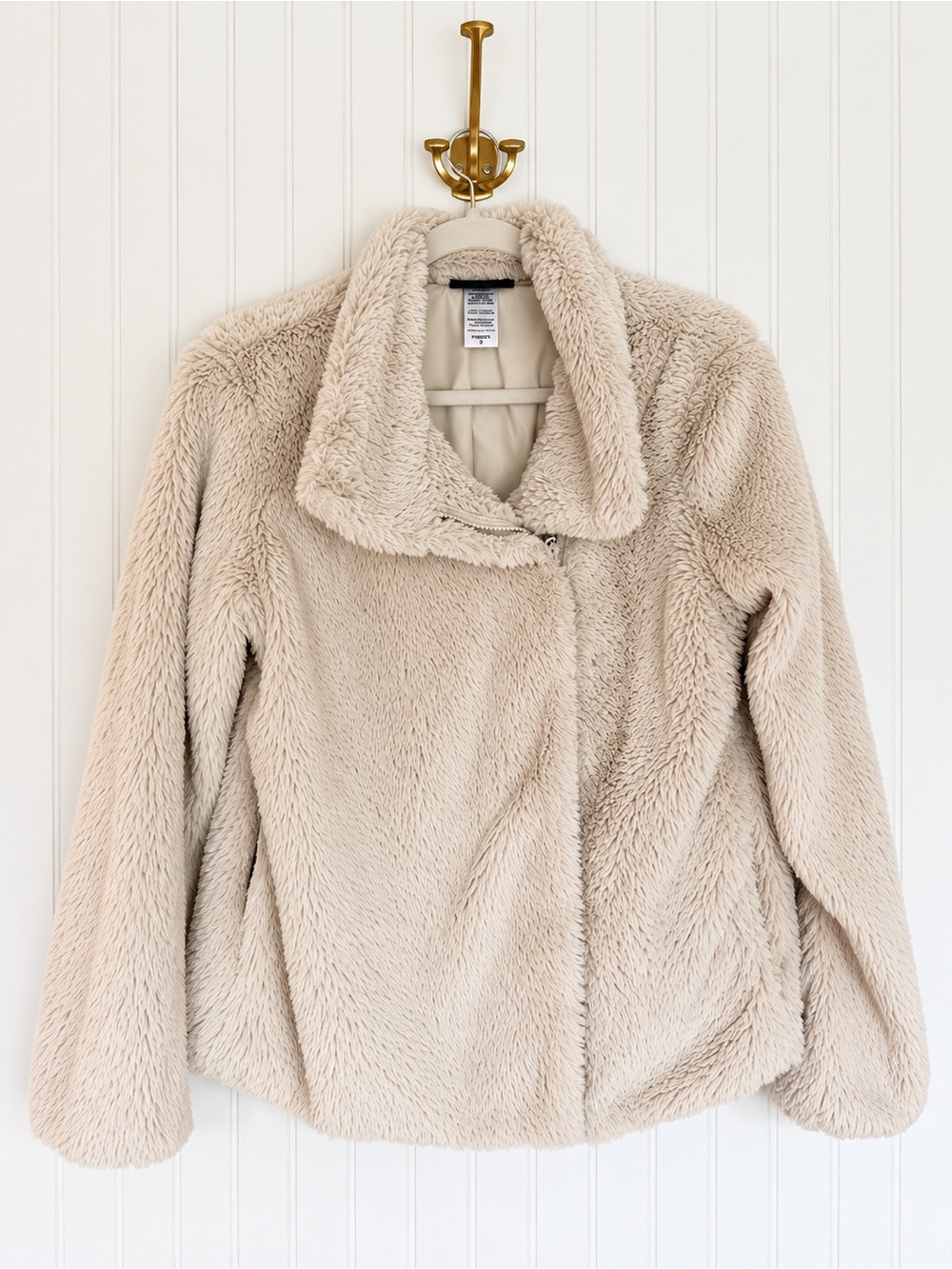 Patagonia Pelage Jacket Women’s S Raw Linen Cream Fleece 28215 NWOT